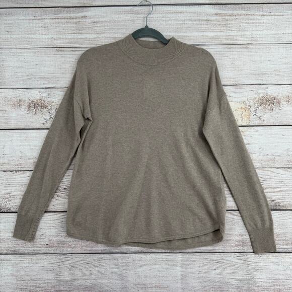 Madewell Sweaters - Madewell Ashbury Mockneck Sweater Womens XXS Beige Merino Wool Alpaca NEW
